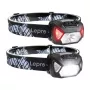 LEPRO 320014-2 Zestaw 2 czołówek, 2000 lumenów każda, ładowane przez USB-C, IPX4