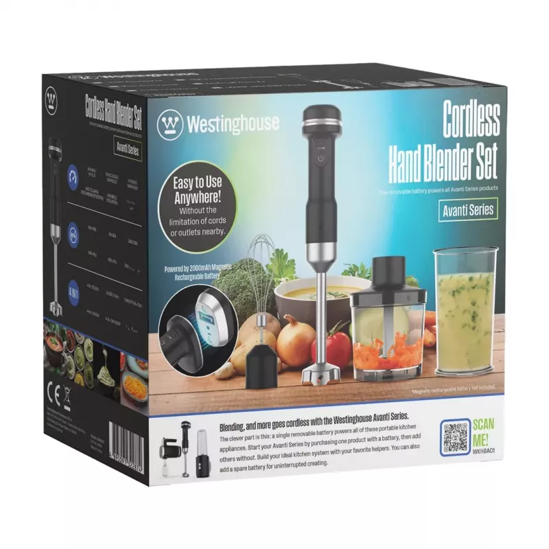 Westinghouse Avanti WKHBA01 Bezprzewodowy blender ręczny 4w1