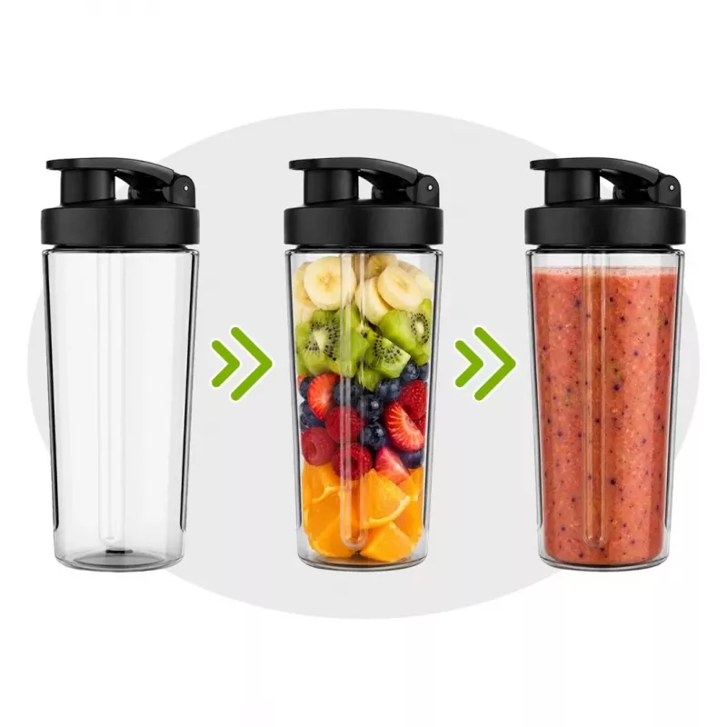 Westinghouse Avanti Cordless Personal Blender WKBEA03 - Czarny ze srebrnymi akcentami