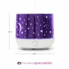 RIO DHNT-EU/1.4 Dream Time Ultrasonic Aroma Diffuser, Humidifier & Night Light, 120 ml, 7-Colour LED