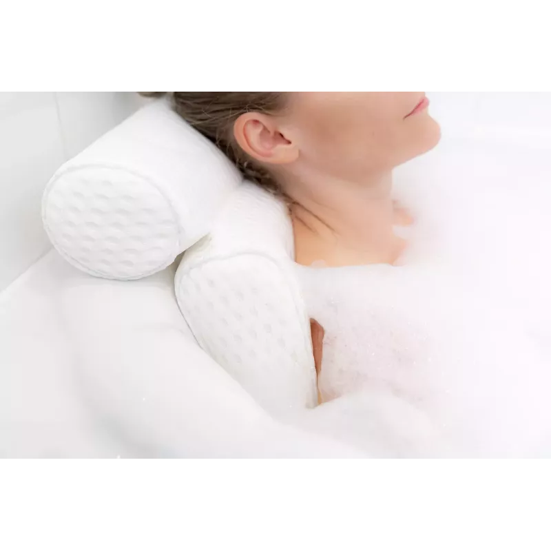 RIO PLBT-L/1,1 Luxury Spa Bath Pillow - Biały