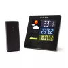 Bodi-Tek BT-HGWS-EU/1,2 Cyfrowa Stacja Pogodowa z Bezprzewodowym Czujnikiem Zewnętrznym, Wyświetlacz LCD, Prognoza Pogody, Faza Księżyca, Alarm, Podświetlenie