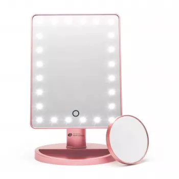 Rio MMSP-RG-EU/1,2 24 LED Touch Dimmable Makeup Mirror, Rose Gold