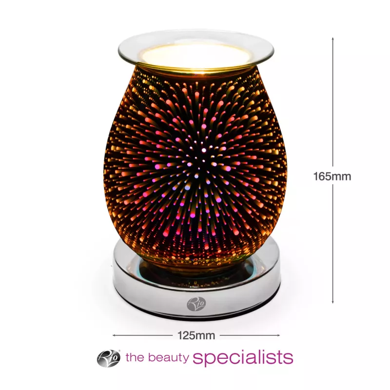 RIO LAAL-EU/1,0 ALURA Ultrasonic Aroma Oil Diffuser, 100ml, 7-Colour LED, Up to 30m²