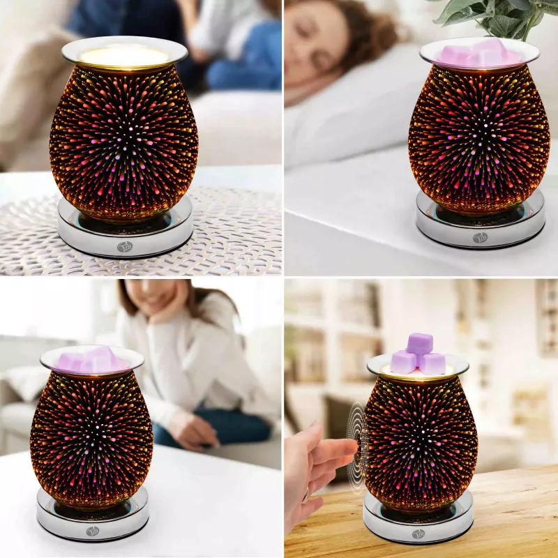 RIO LAAL-EU/1,0 ALURA Ultrasonic Aroma Oil Diffuser, 100ml, 7-Colour LED, Up to 30m²