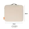 Bodi-Tek BT-CSOH-XX-EU/1.2 COZY Bezprzewodowa Podgrzewana Poduszka na Siedzenie 39 x 44 cm, Beżowy