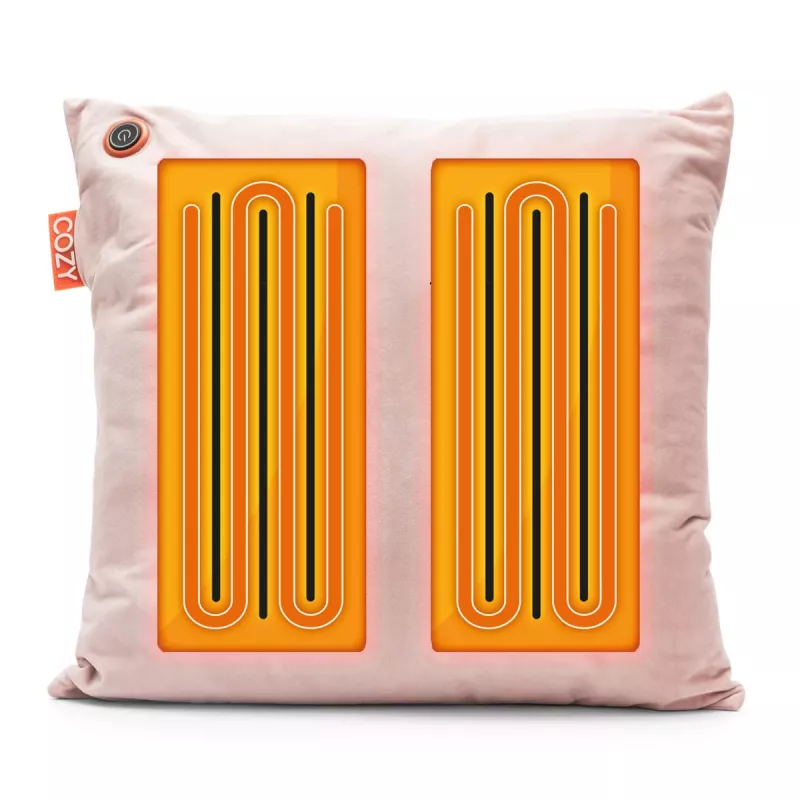 Bodi-Tek BT-CSHT2-V-LP-PB10 COZY Una Poduszka grzewcza komfortowa 45 x 45 cm, jasnoróżowy aksamit