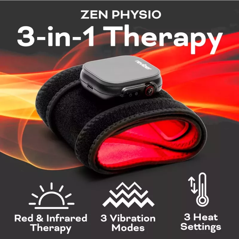 Reviber RV-MATP-EU Mata do terapii światłem podczerwonym - 660nm i 850nm, 120 diod LED, elastyczny neopren