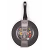 Progress BW12915EU7 Patelnia Wok z Pokrywką, Marmur Ceramiczny, 28 cm