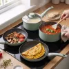 Zestaw patelni Progress BW14255G Neutrals 5-częściowy – kute aluminium, kamienny efekt nieprzywierający, kompatybilny z indukcją
