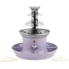 Giles & Posner EK3428GSPPVDE 3-Poziomowa Fontanna Czekoladowa, Pojemność 300g, Moc 70W, Czarny/Srebrny