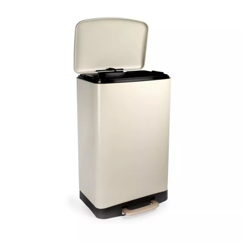 Salter BW14806 Pebble 50L Pedałowy Kosz na Śmieci, Beżowy