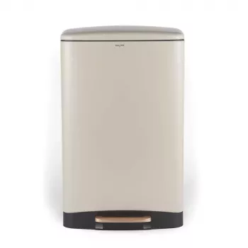 Salter BW14806 Pebble 50L Pedałowy Kosz na Śmieci, Beżowy
