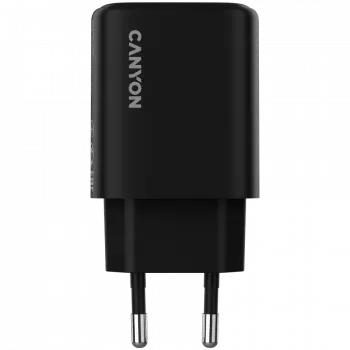 CANYON OnCharge 200 20W 1xPD 1xQC EU Czarna Ładowarka ścienna