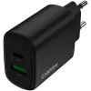 CANYON OnCharge 200 20W 1xPD 1xQC EU Czarna Ładowarka ścienna
