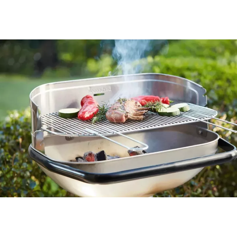 Barbecook Loewy 55 SST Grill węglowy, 59,8 x 35,4 x 101 cm, ruszt ze stali nierdzewnej, czarny
