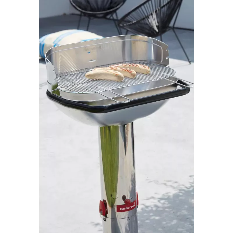 Barbecook Loewy 55 SST Grill węglowy, 59,8 x 35,4 x 101 cm, ruszt ze stali nierdzewnej, czarny