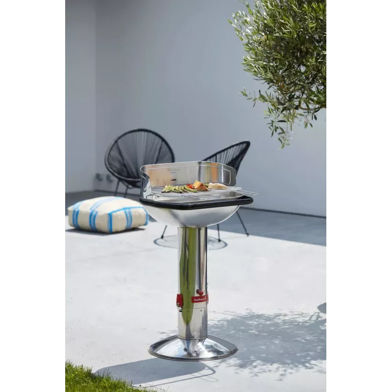 Barbecook Loewy 55 SST Grill węglowy, 59,8 x 35,4 x 101 cm, ruszt ze stali nierdzewnej, czarny