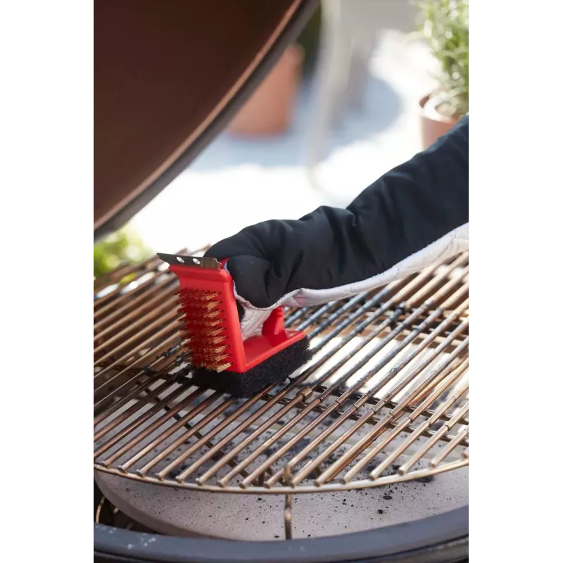 Barbecook 3-w-1 Szczotka do Czyszczenia Grilla Czerwona (24 szt./Display) BC-ACC-7064