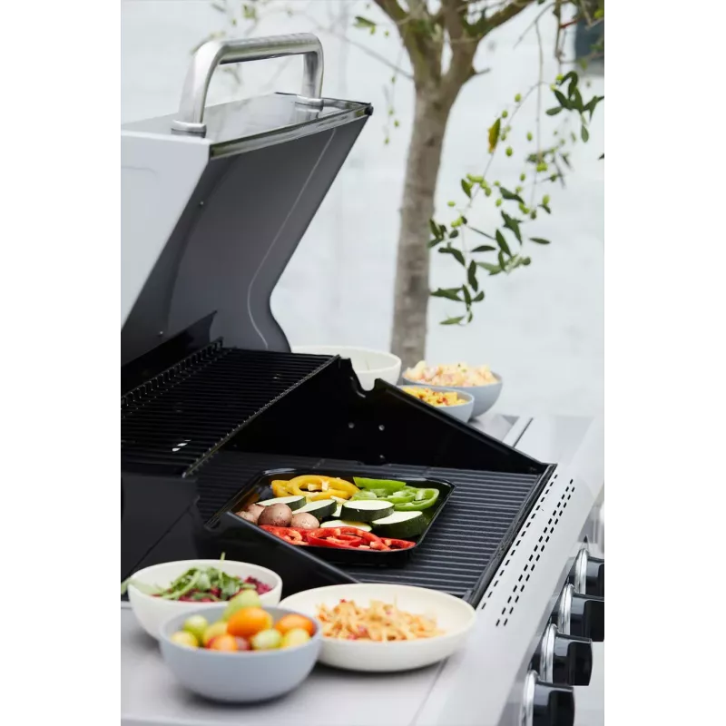 Barbecook Wielorazowa Emaliowana Blacha do Grilla 34,5 x 24 x 3 cm (Zestaw 12 szt.) BC-ACC-7080