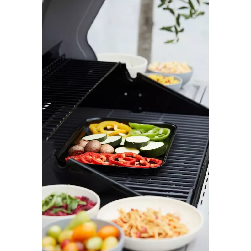 Barbecook Wielorazowa Emaliowana Blacha do Grilla 34,5 x 24 x 3 cm (Zestaw 12 szt.) BC-ACC-7080