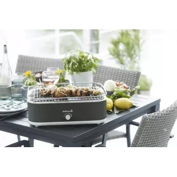 Barbecook E-Carlo Elektryczny Grill Stołowy 2500 W Midnight Grey