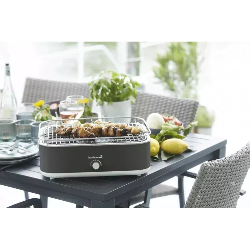 Barbecook E-Carlo Elektryczny Grill Stołowy 2500 W Midnight Grey