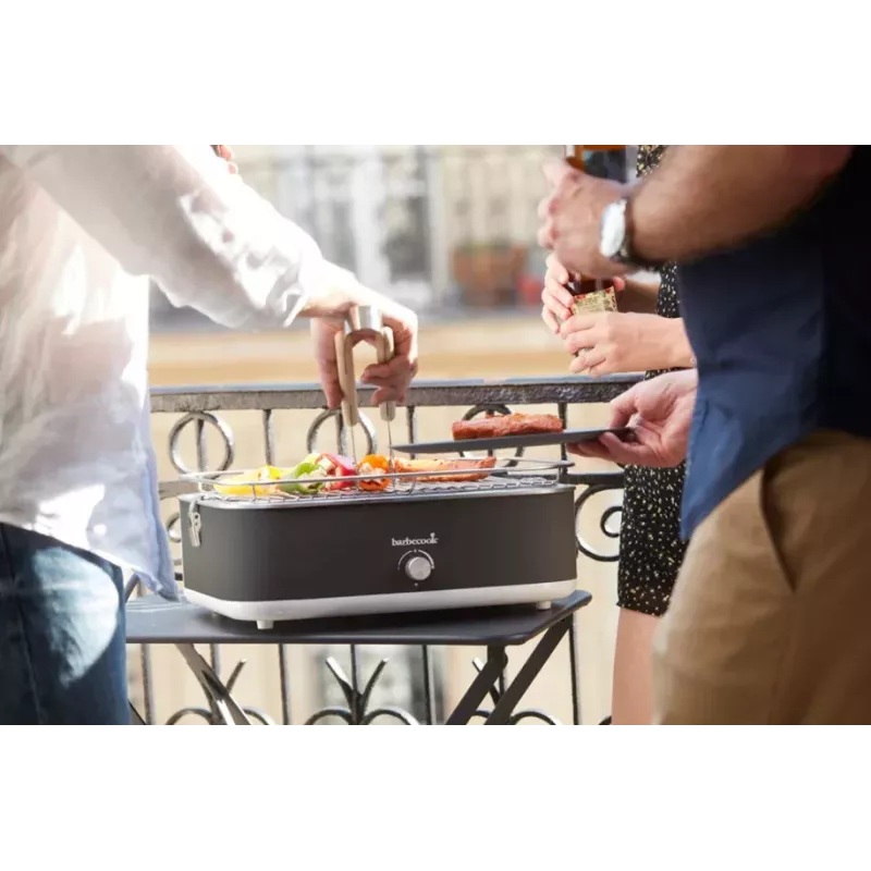 Barbecook E-Carlo Elektryczny Grill Stołowy 2500 W Midnight Grey