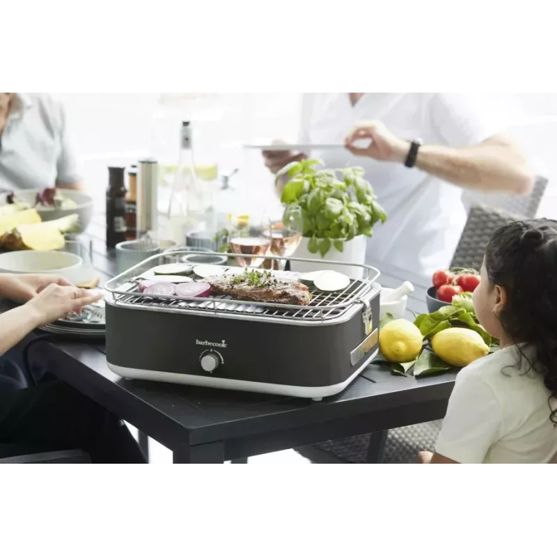 Barbecook E-Carlo Elektryczny Grill Stołowy 2500 W Midnight Grey