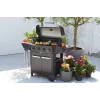 Barbecook Kuchenka gazowa Luca 412 z szafką i palnikiem bocznym, 145,4 x 60,3 x 112,3 cm, czarny
