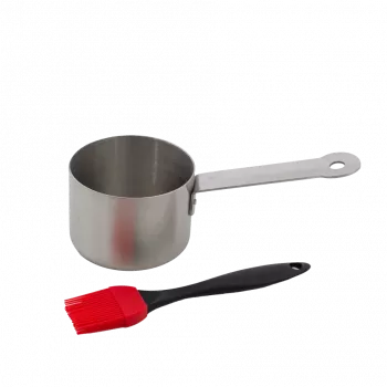 Barbecook Zestaw sosjerki i pędzelka do marynowania ze stali nierdzewnej 10,5 x 7,5 x 23 cm BC-ACC-7211