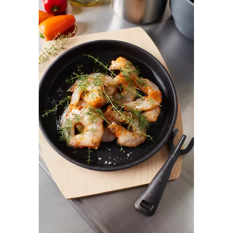 Barbecook patelnia grillowa żeliwna z podstawką bambusową (za 2 szt.) BC-ACC-7420