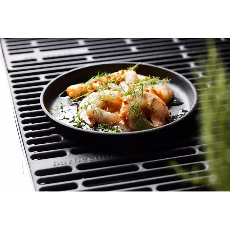 Barbecook patelnia grillowa żeliwna z podstawką bambusową (za 2 szt.) BC-ACC-7420