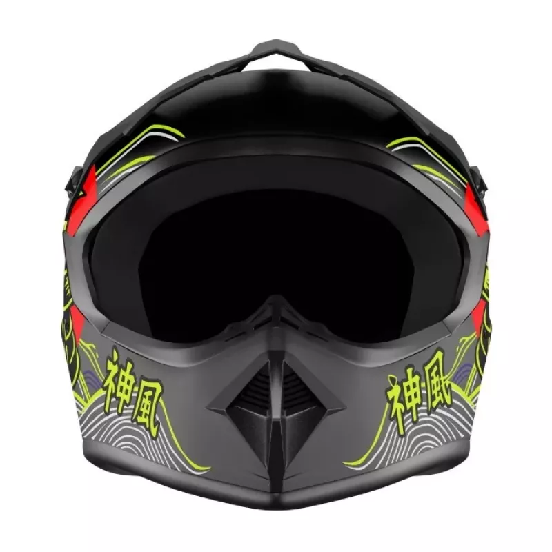 Kask pełnotwarzowy Kamikaze Tokyo Drift AKC208 rozmiar L