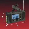 Hawk HWRDI420GN Emergency Weather Radio z panelem słonecznym, dynamem, latarką, AM/FM/SW, zielony