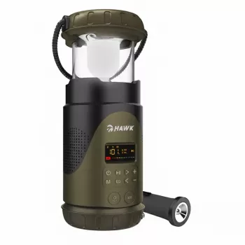 Hawk HWRDI430GN Radio Solar Dynamo z Latarką