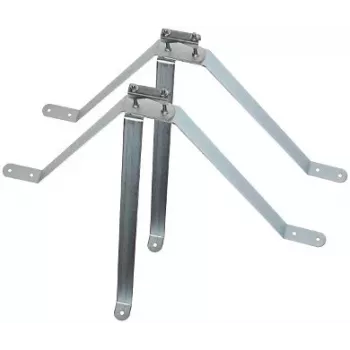 DELTA ENERGY SYSTEMS (SWITZERLAND) AG OBEJMA MUROWA OMP-50W50 Pipe Wall Clamp 50 mm Steel Hot-dip Galvanized Silver