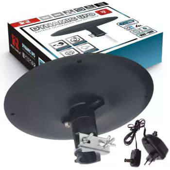 OPTICUM RED Opticum DVB-T Dynamic UFO-360 Czarna aktywna zewnętrzna antena dookólna