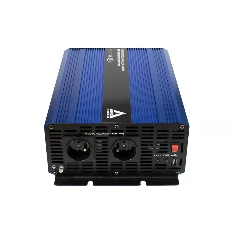 AZO Digital 12 VDC / 230 VAC Converter SINUS IPS-4000S 4000W Pure Sine Wave Inverter
