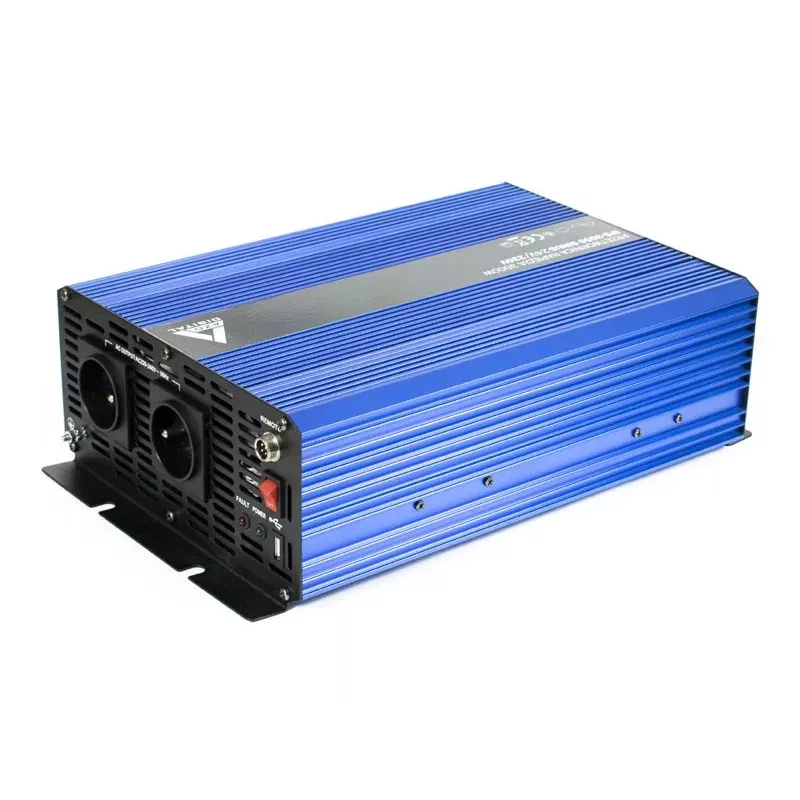 AZO Digital 24 VDC / 230 VAC Converter SINUS IPS-3000S 3000W Pure Sine Wave Inverter