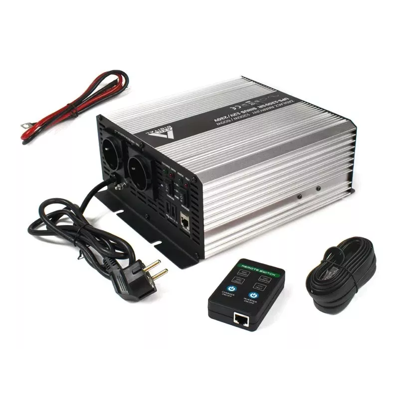 AZO Digital 12V UPS-1200SR Line-Interactive UPS 1200VA/600W Pure Sine Wave 12V/230V