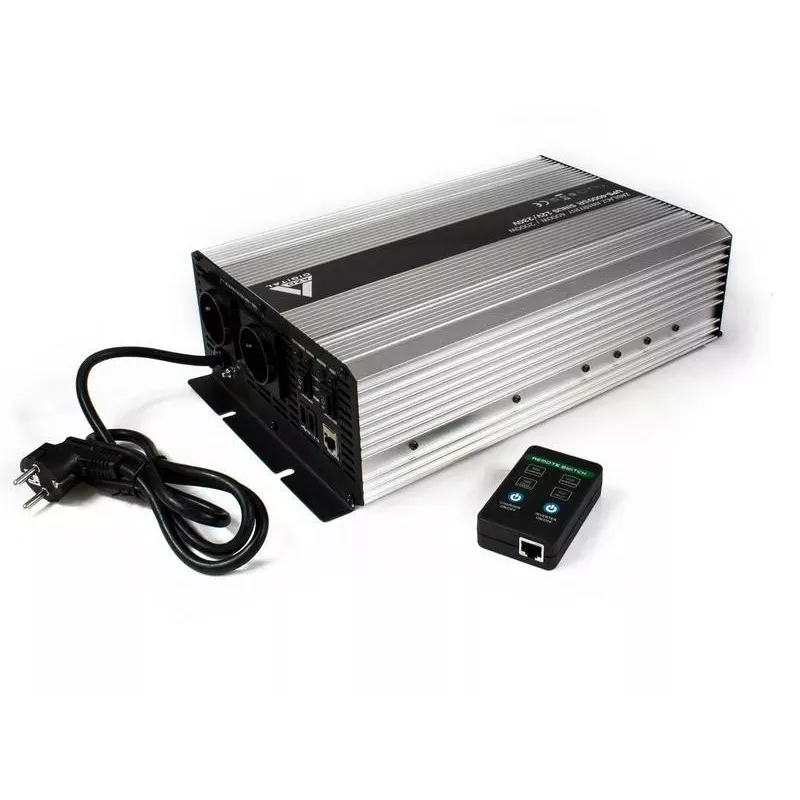 AZO Digital UPS-4000SR Zasilacz awaryjny 4000VA/2000W czysty sinus 12V DC na 230V AC Line-Interactive UPS z AVR