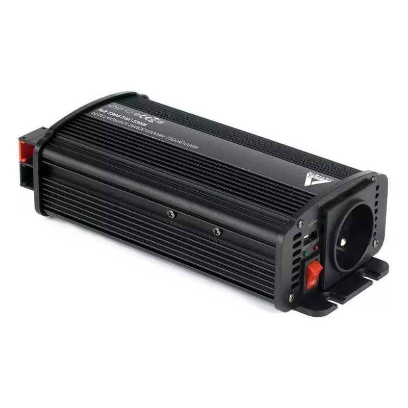 AZO Digital 24 VDC / 230 VAC Automotive Inverter IPS-1200U 1200W Pure Sine Wave