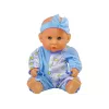 LEAN TOYS Niebieska laleczka do nauki korzystania z nocnika 24 cm
