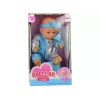 LEAN TOYS Niebieska laleczka do nauki korzystania z nocnika 24 cm