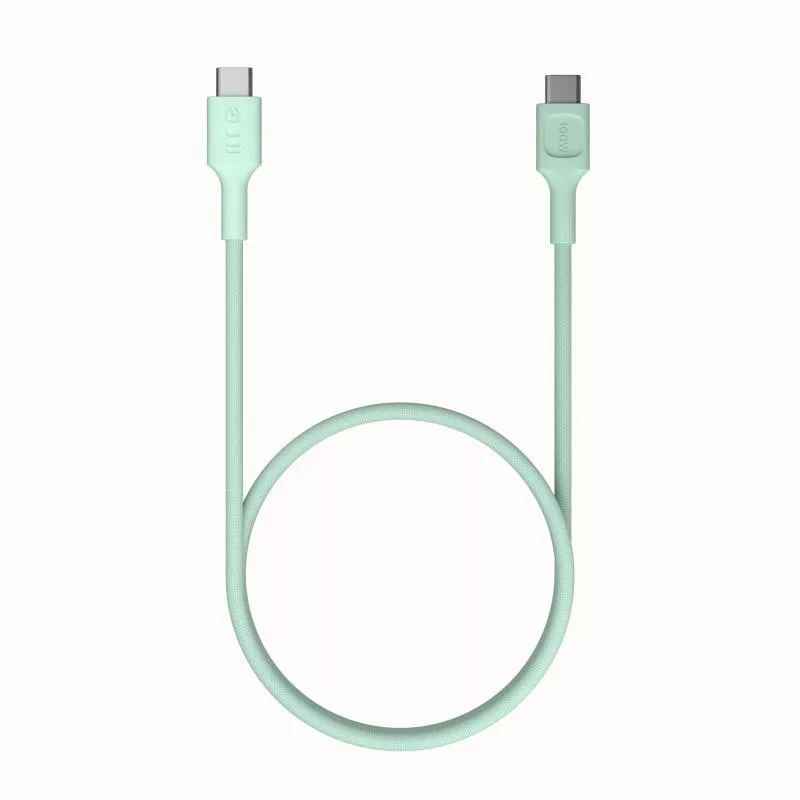Green Cell PowerStream USB-C do USB-C Kabel 100W 1,2m Miętowy Zielony