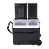 HCALORY P40M+ 40L Lodówka samochodowa z Bluetooth, DC 12V/24V, AC 100-240V, -20°C do +20°C, Cyfrowy wyświetlacz LCD, Panel dotykowy, Port USB