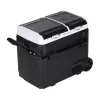 HCALORY P50M+ Lodówka samochodowa z Bluetooth, 50L, -20°C do +20°C, DC 12/24V i AC 100-240V, 60W, R134a, Wyświetlacz LCD, Sterowanie aplikacją, Ochrona akumulatora, Kółka, Teleskopowy uchwyt, Oświetlenie LED, Port USB, CE/RoHS/FCC