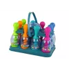 LEAN TOYS Gra Zręcznościowa Kręgle z Kulami Iryzująca Podstawka na Kule