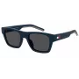 Tommy Hilfiger TH1975NSFLL Męskie okulary przeciwsłoneczne prostokątne czarno-szare 54mm